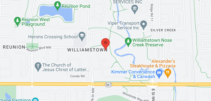 map of 137 WILLIAMSTOWN  Green NW